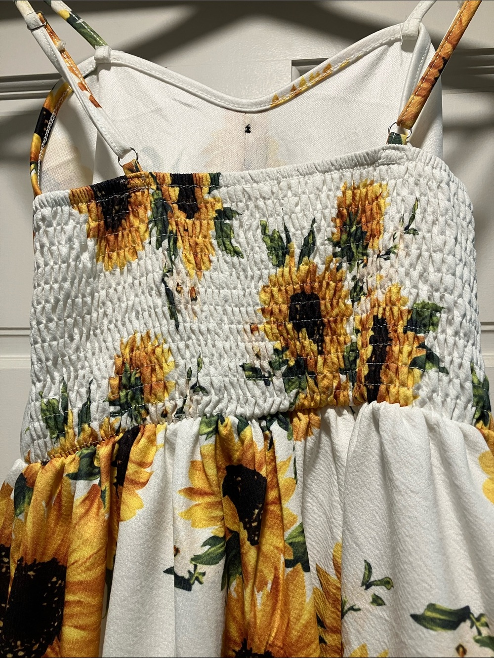 Sunflower Button-Front Sundress with Pockets - Picture 7 of 8
